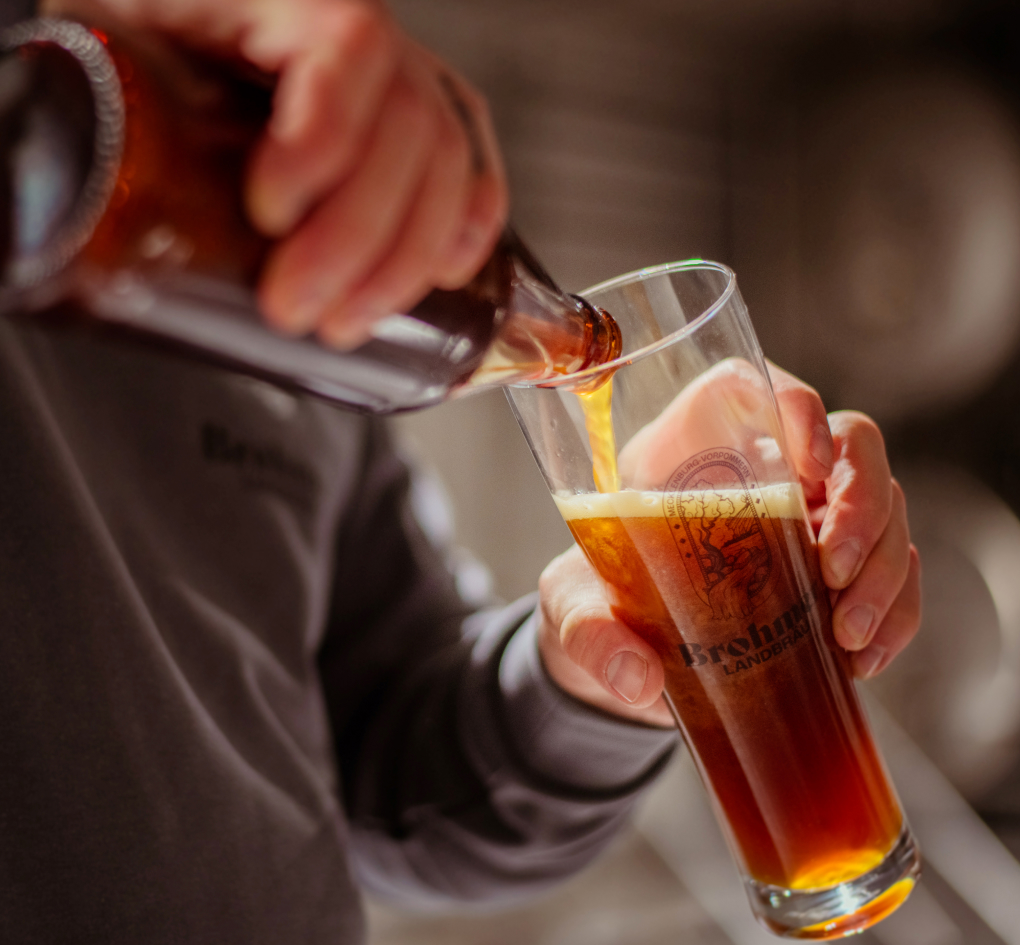 Brohmer Landbräu - Dunkel im Glas